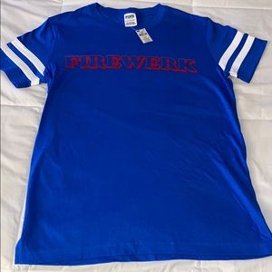 PINK VS RARE Limited Edition 4th of July Tee NWT